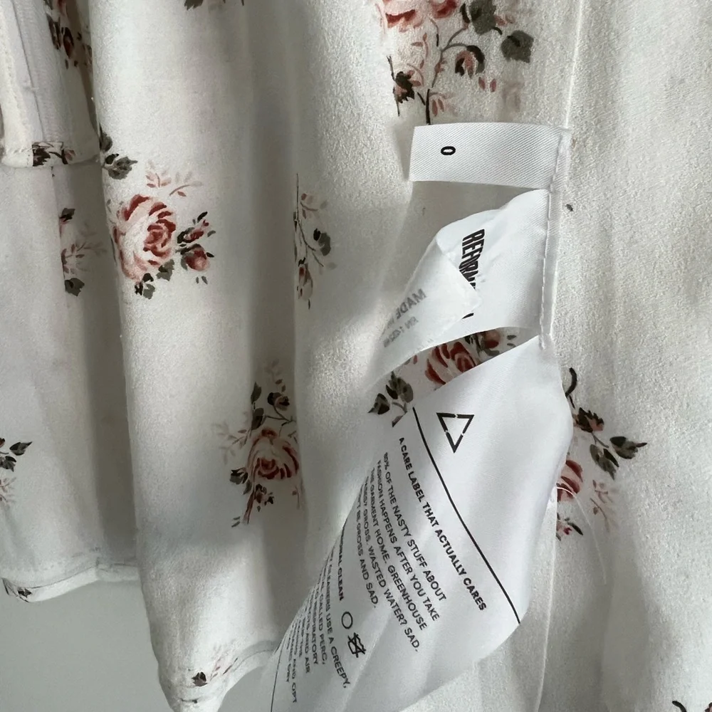 SOLD!!!! Reformation Playa Mini Cutout Wrap Dress Size 0 - Picture 9 of 9